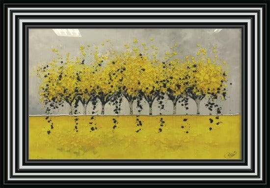 Yellow Forest Liquid Art