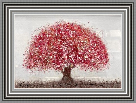 Red Tree Of Life Liquid Art