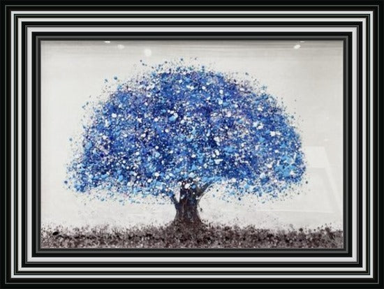 Blue Tree Of Life Liquid Art