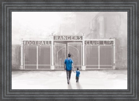 Football Liquid Art - Ibrox, Glasgow Rangers