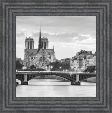 View to Notre Dame - Black and White