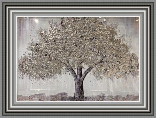 Silver Tree Of Love Liquid Art