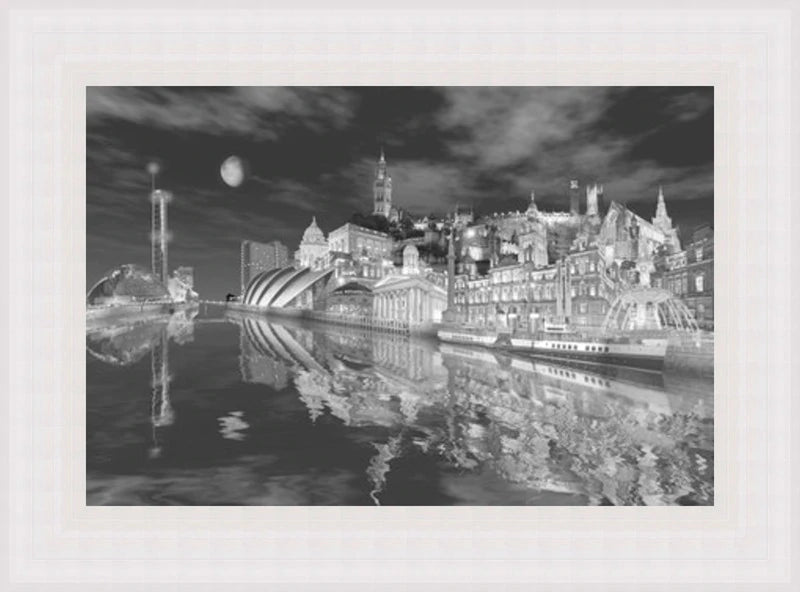Glasgow Montage - Black and White