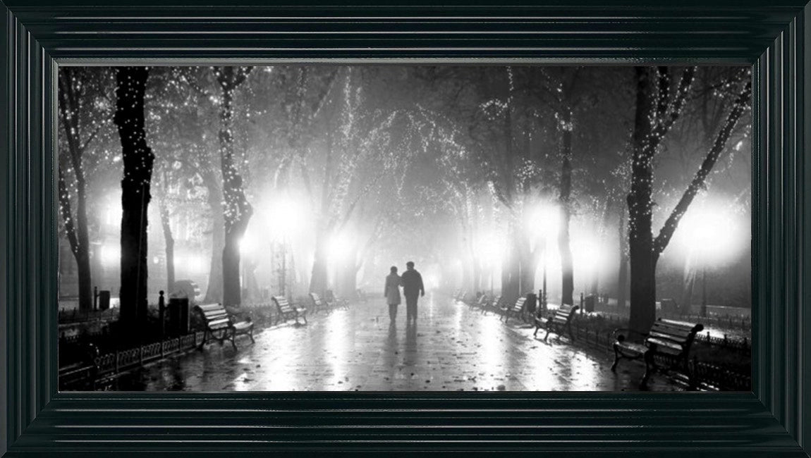 Romantic Walk - Black and White