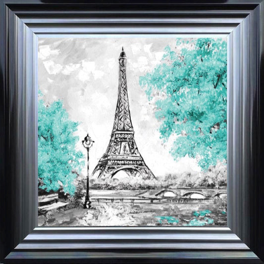 Paris Blossoms in Turquoise II