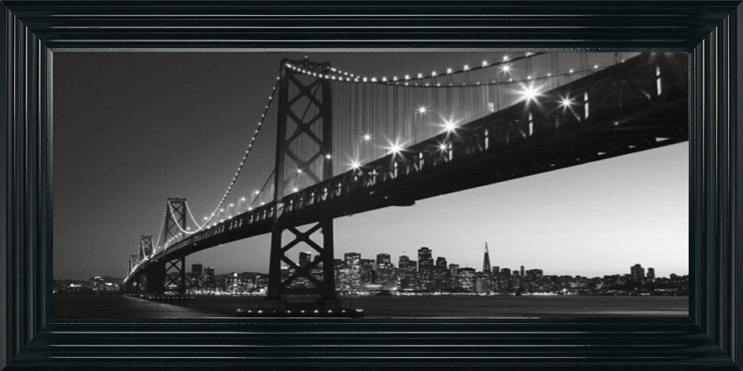 Oakland Bay Bridge, San Francisco - Black and White