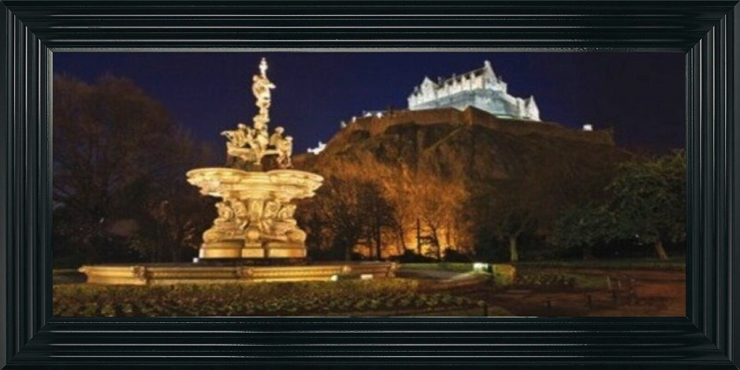 Fountain by Edinburgh Castle