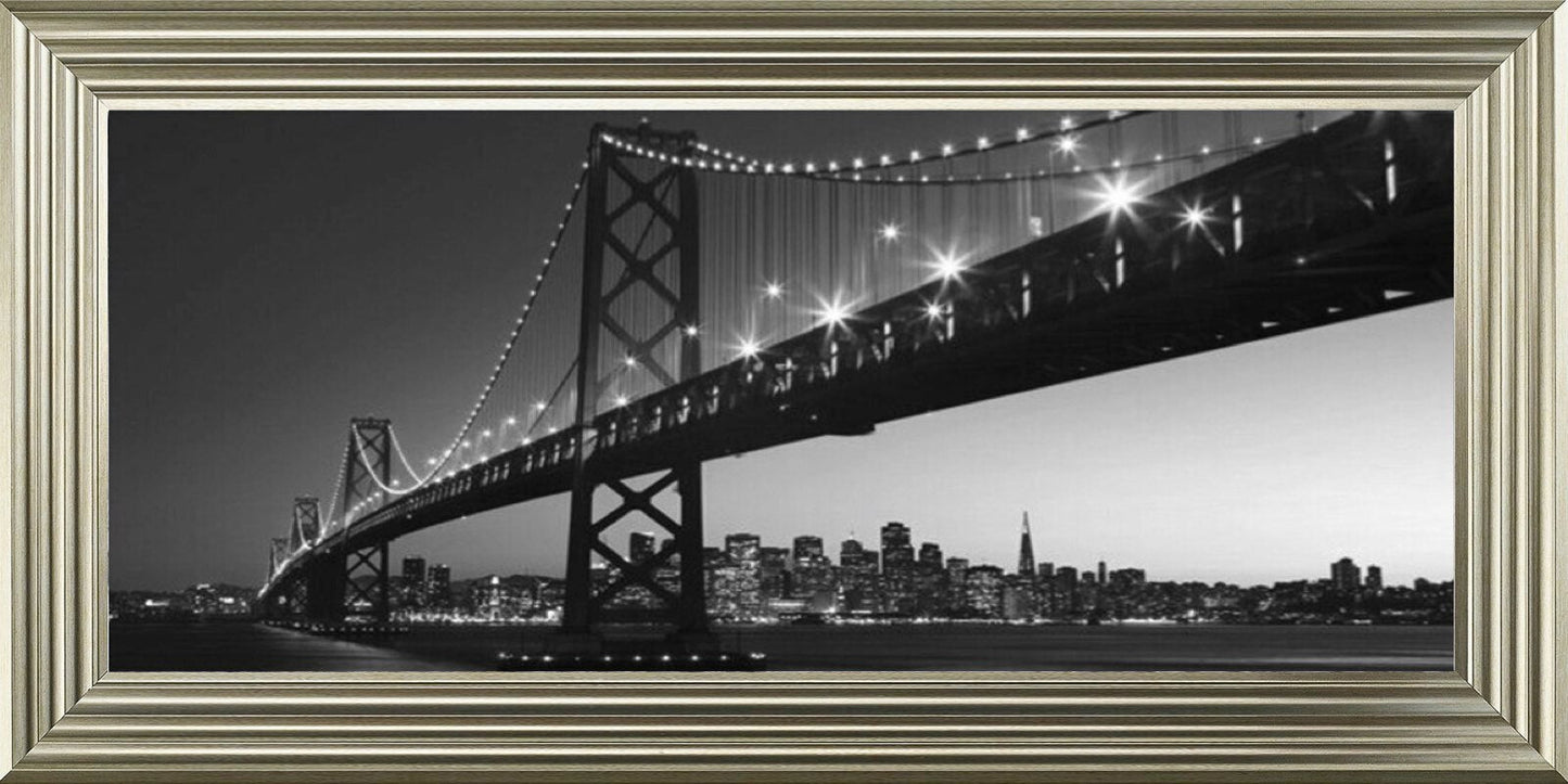Oakland Bay Bridge, San Francisco - Black and White
