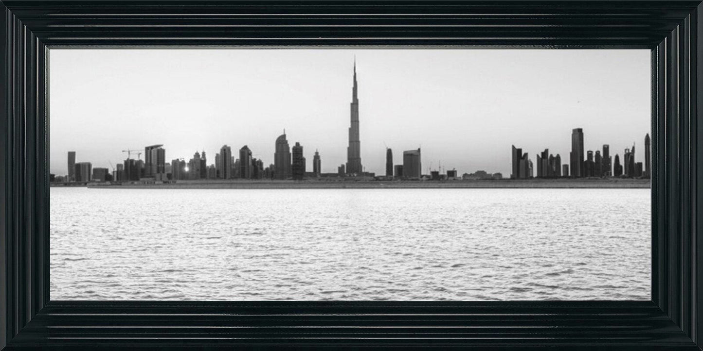 Dubai Skyline - Black and White