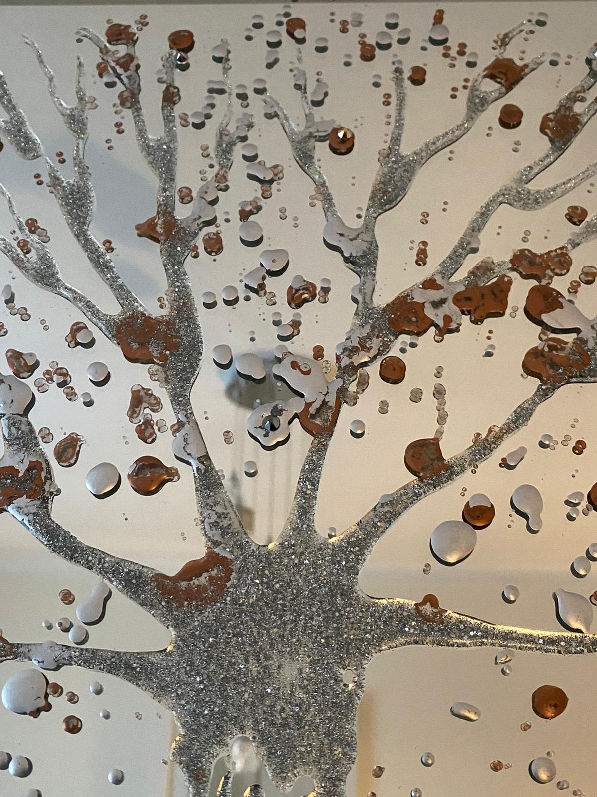 Copper Tree Mirror Liquid Art
