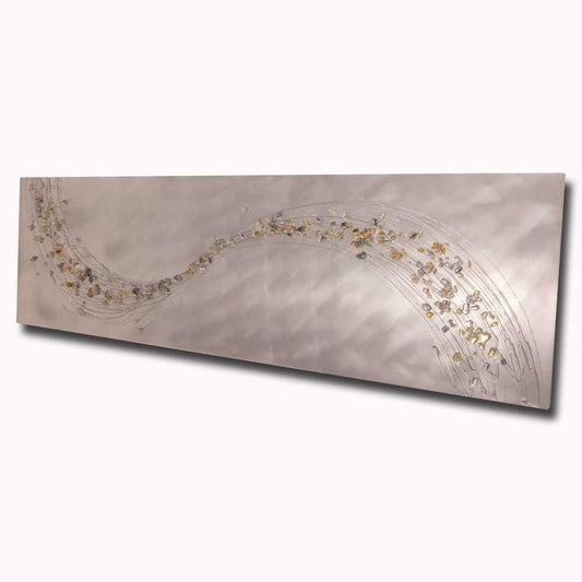 Lithium Alchemy Champagne & Sterling Metal Wall Art