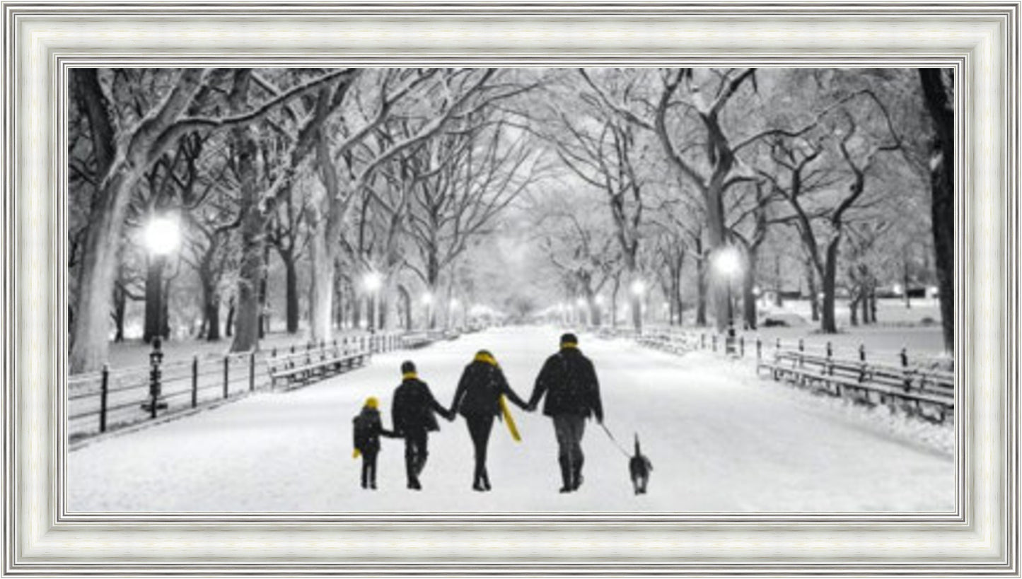 A Family Walk In The Park - Yellow - Slim Frame