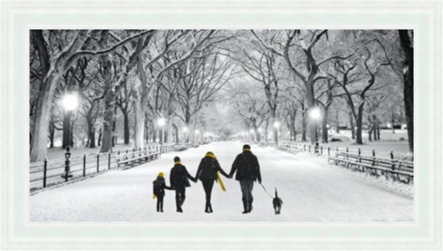A Family Walk In The Park - Yellow - Slim Frame