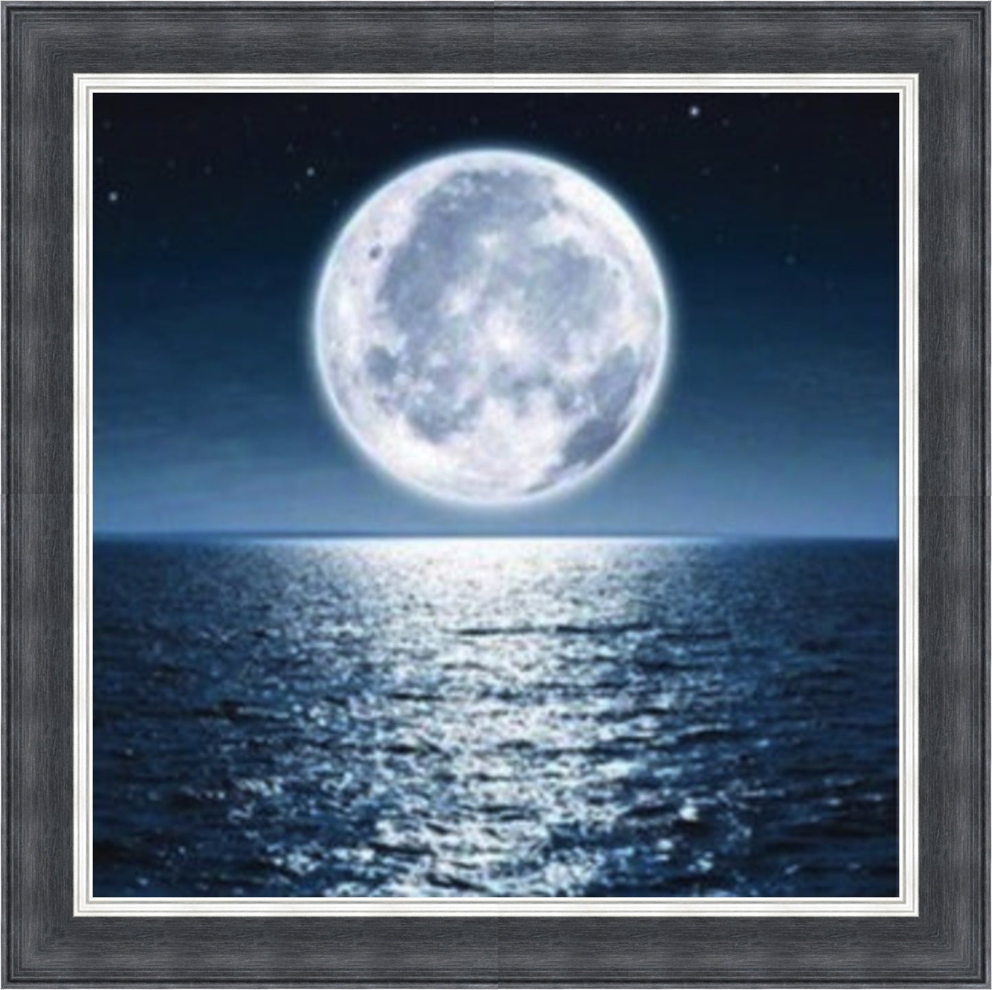 Blue Moon Over Water - Slim Frame