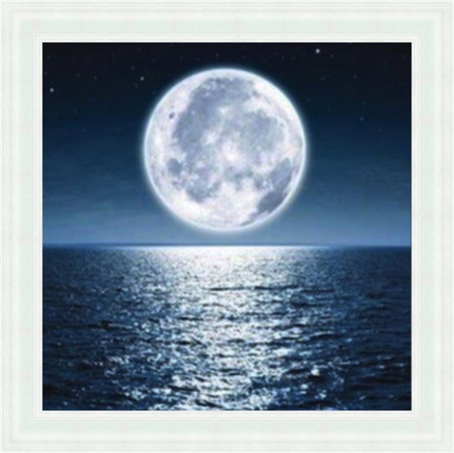 Blue Moon Over Water - Slim Frame