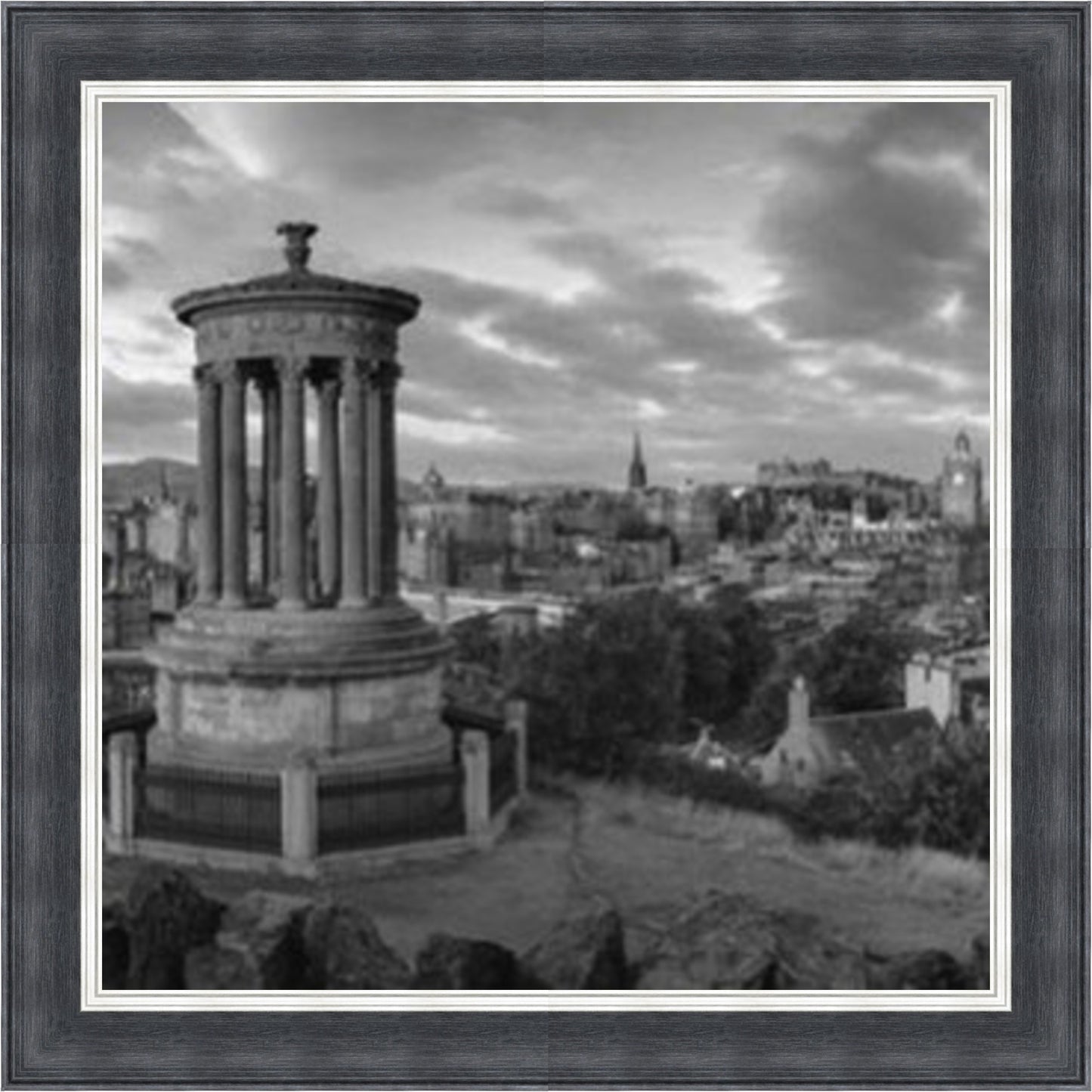 Calton Hill, Edinburgh - Black & White - Slim Frame