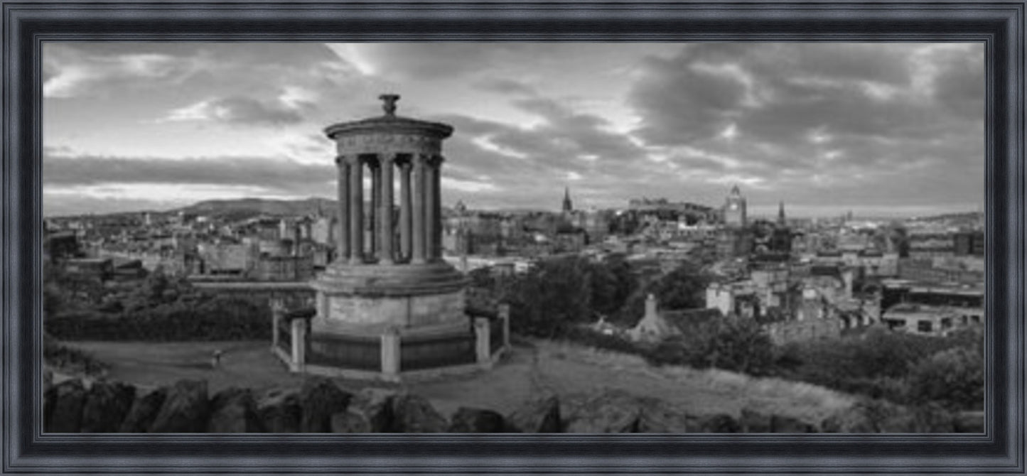 Calton Hill, Edinburgh - Black & White - Slim Frame