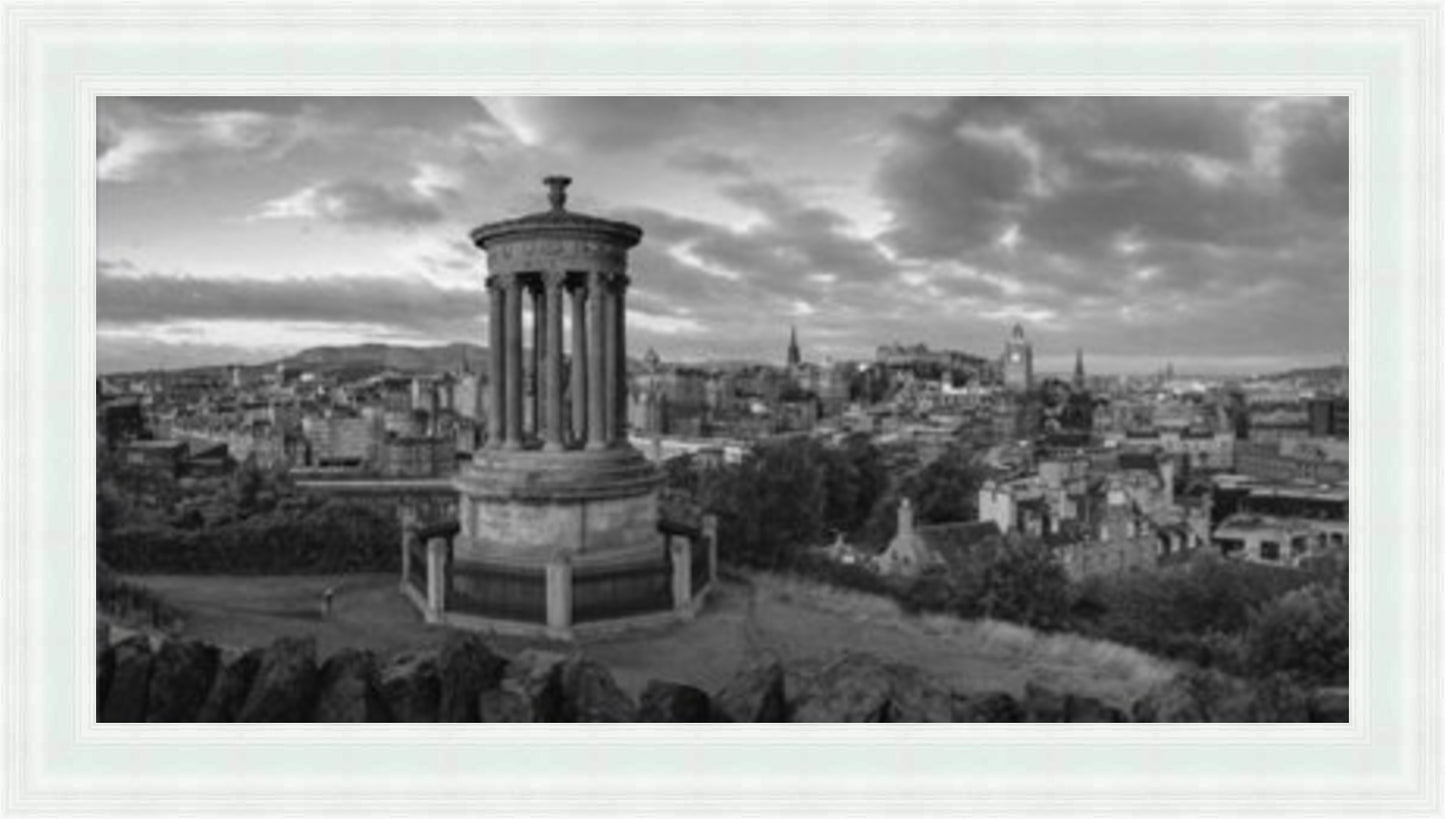 Calton Hill, Edinburgh - Black & White - Slim Frame