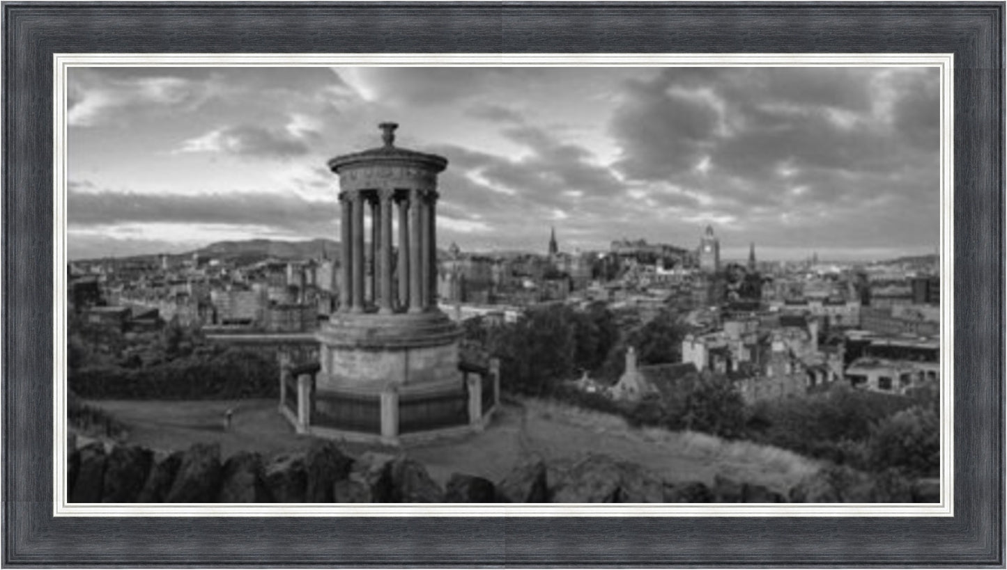 Calton Hill, Edinburgh - Black & White - Slim Frame