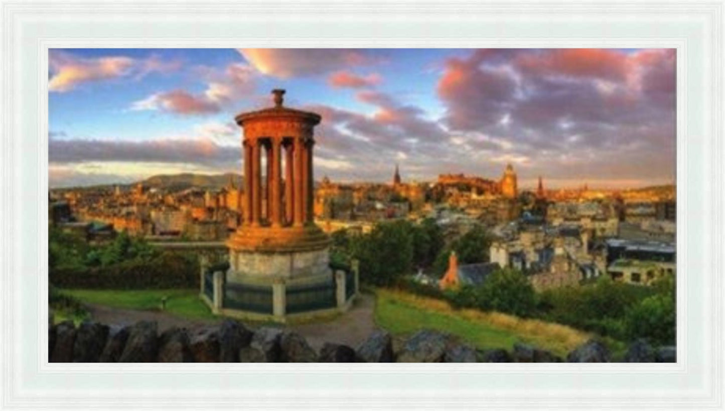 Calton Hill, Edinburgh - Colour Burst - Slim Frame