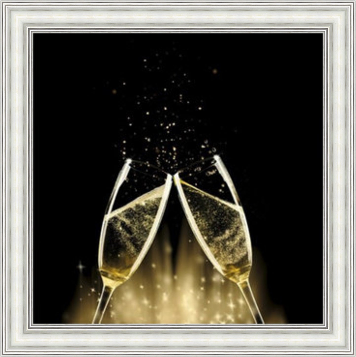 Champagne Bubbles  - Colour Burst - Slim Frame