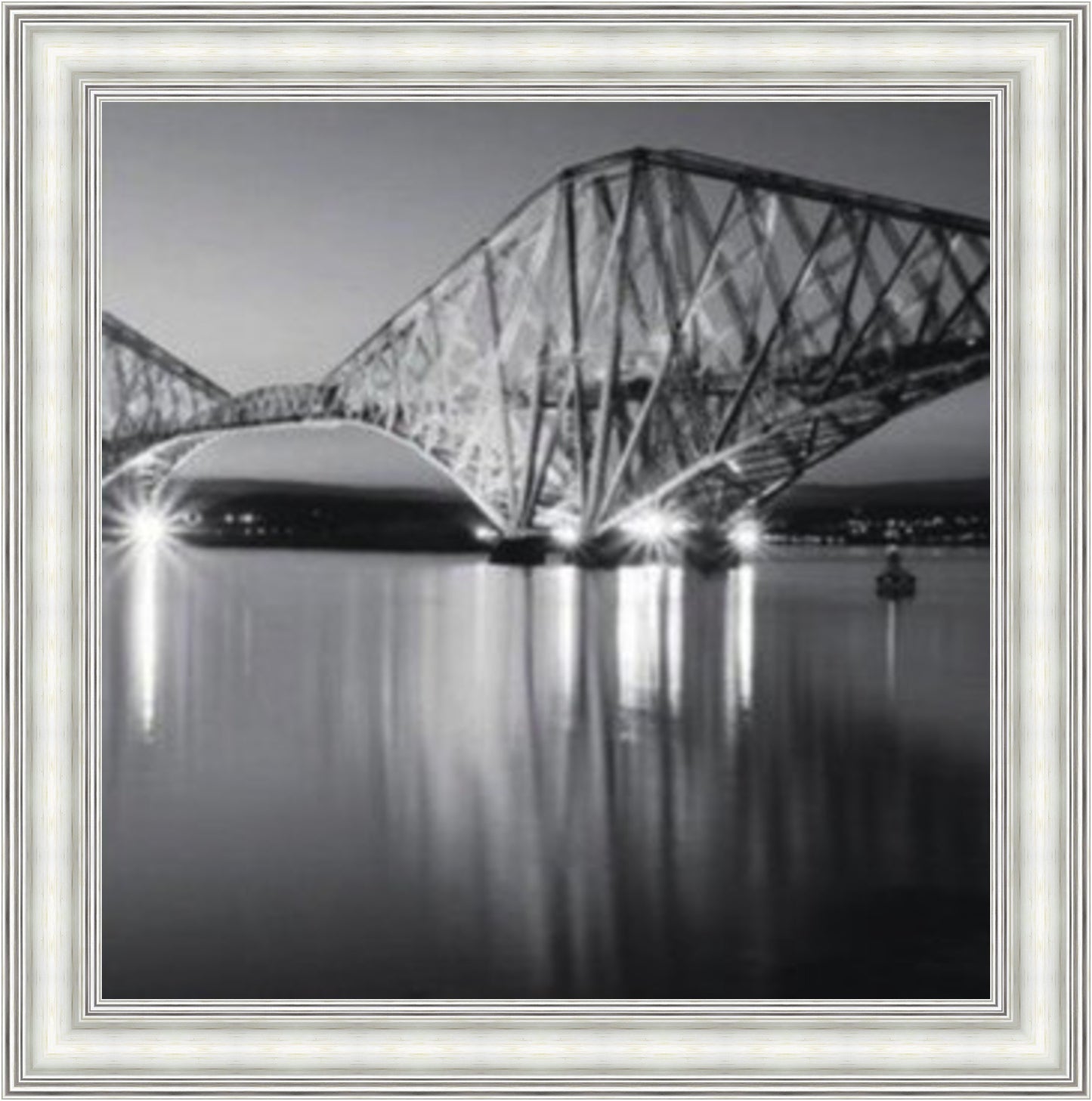 Forth Rail Bridge - Black & White - Slim Frame