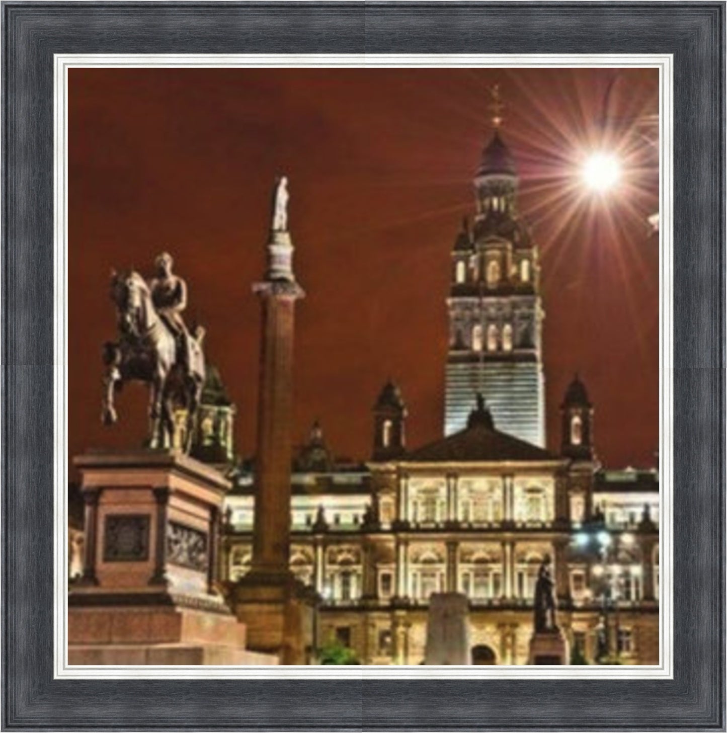 George Square, Glasgow - Colour Burst - Slim Frame