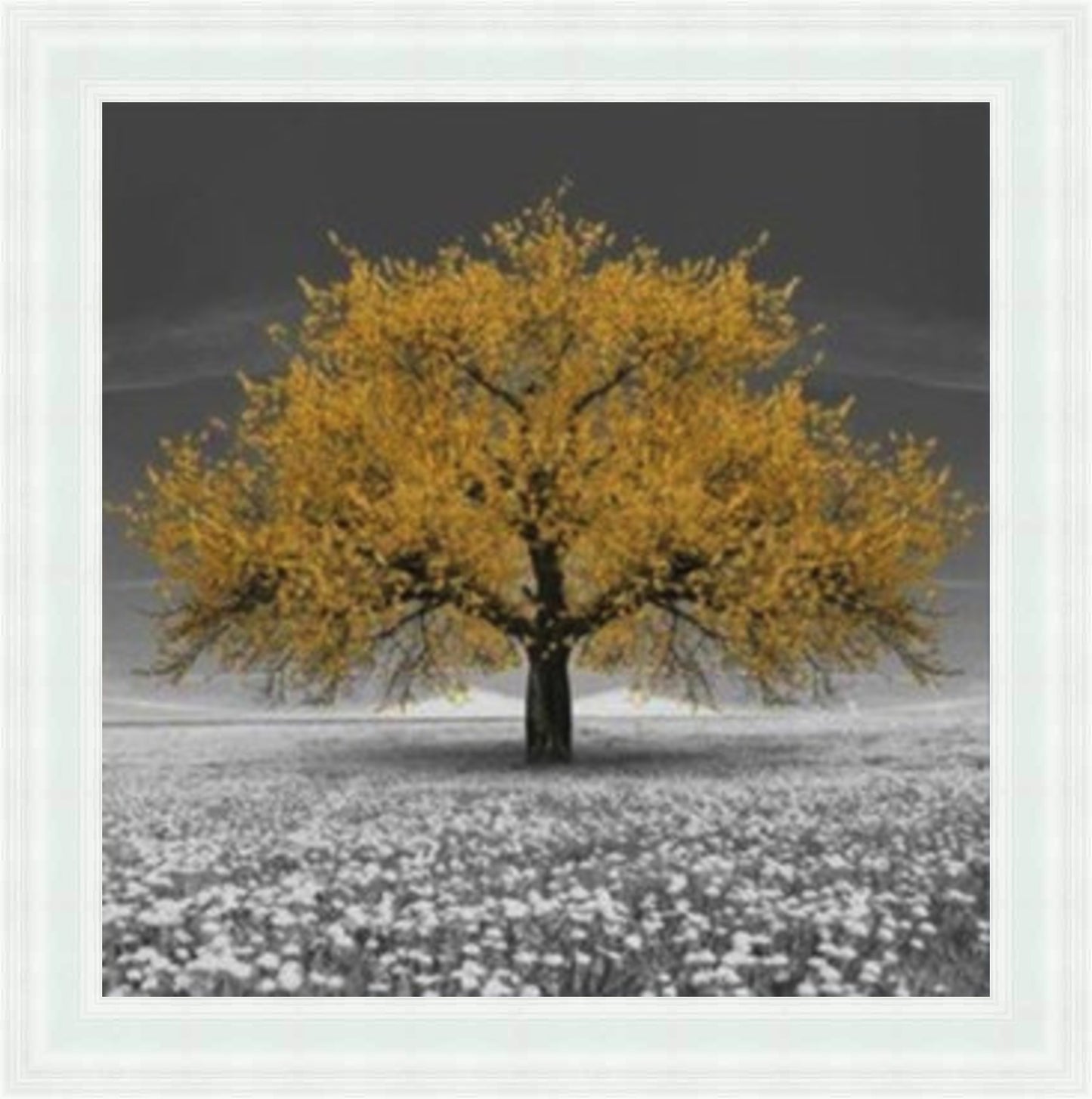 Gold Cherry Blossom Tree - Slim Frame