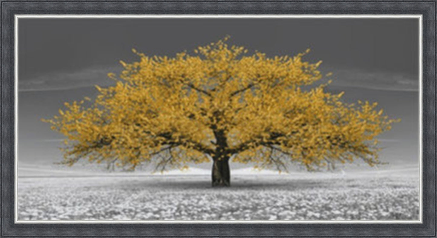 Gold Cherry Blossom Tree - Slim Frame