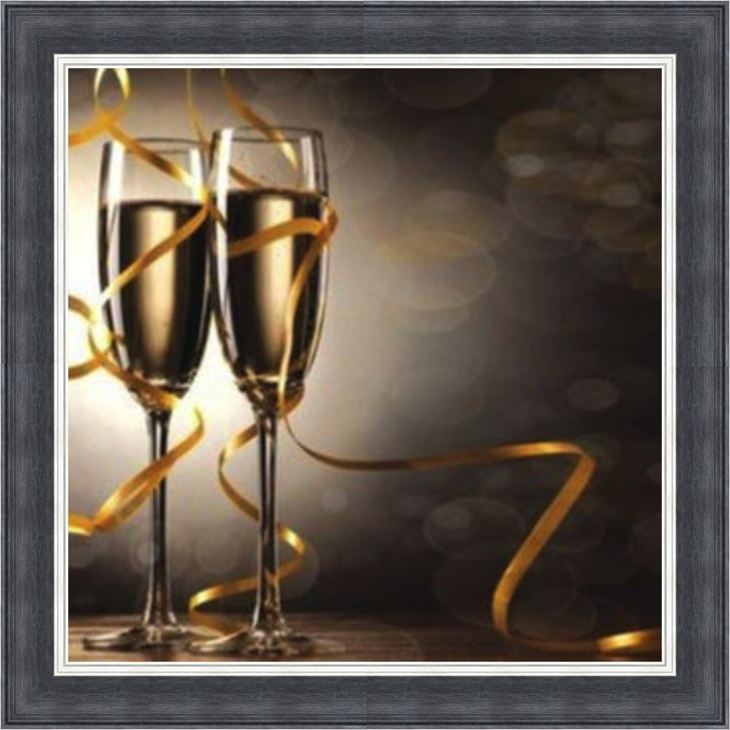 Golden Champagne Celebrations - Slim Frame