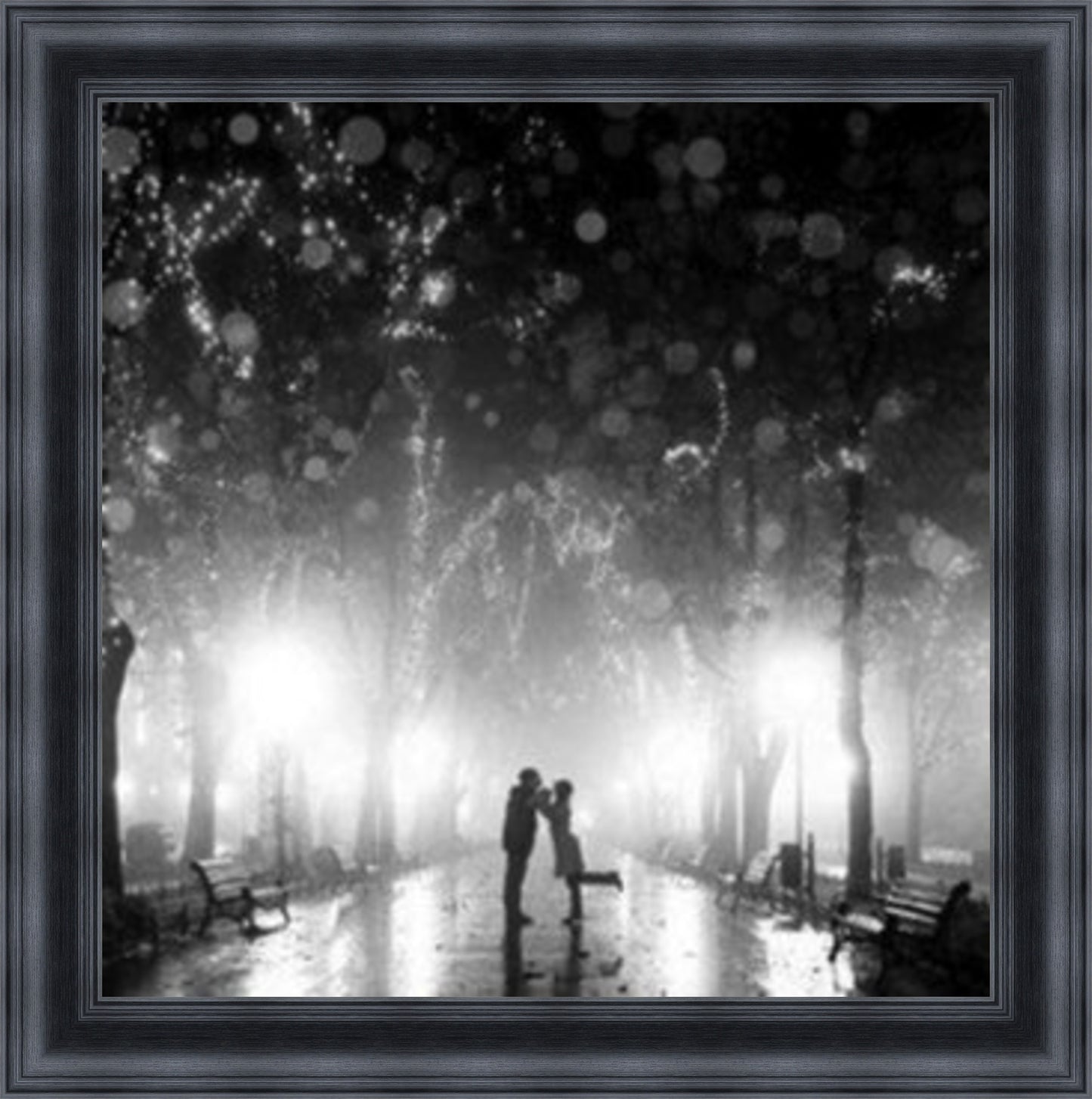 Lovers Lane - Black & White - Slim Frame