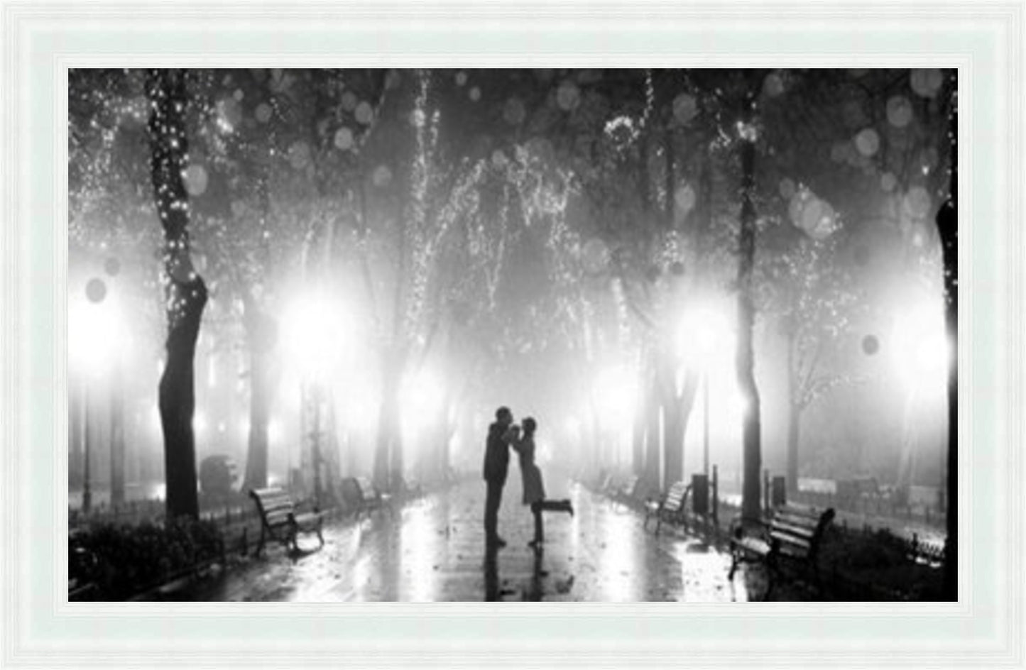 Lovers Lane - Black & White - Slim Frame