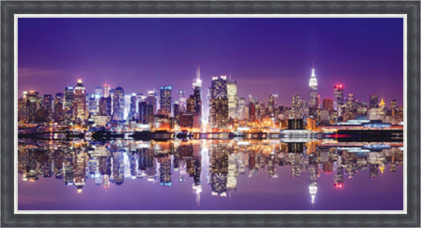 Manhattan Skyline - Colour Explosion - Slim Frame