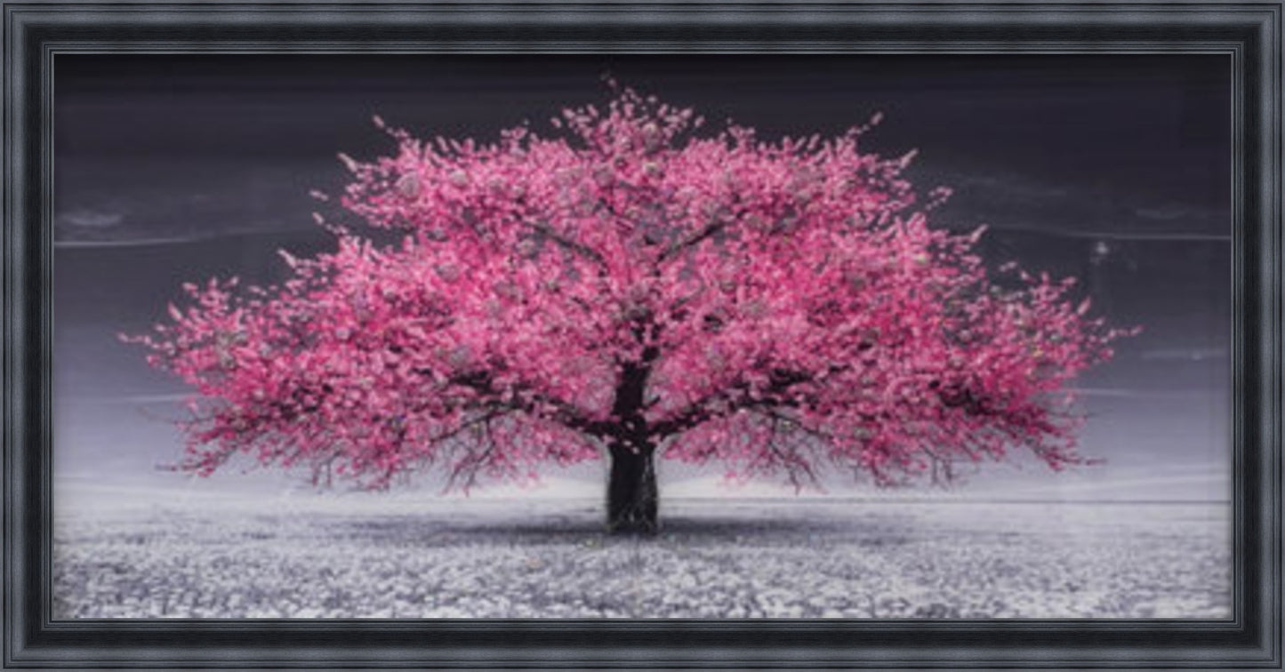 Pink Cherry Blossom Tree - Slim Frame