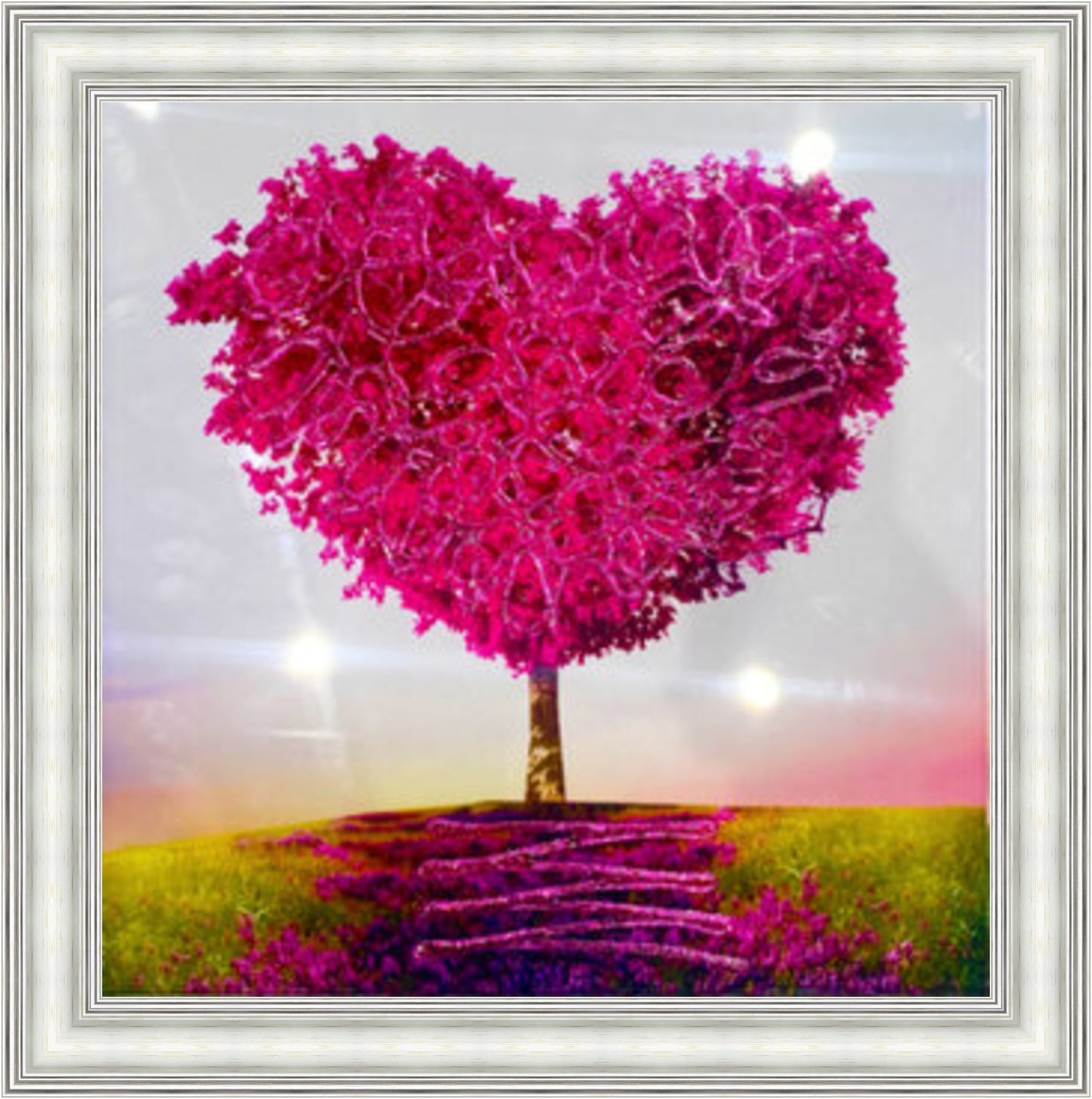 Pink Tree Of Love - Slim Frame