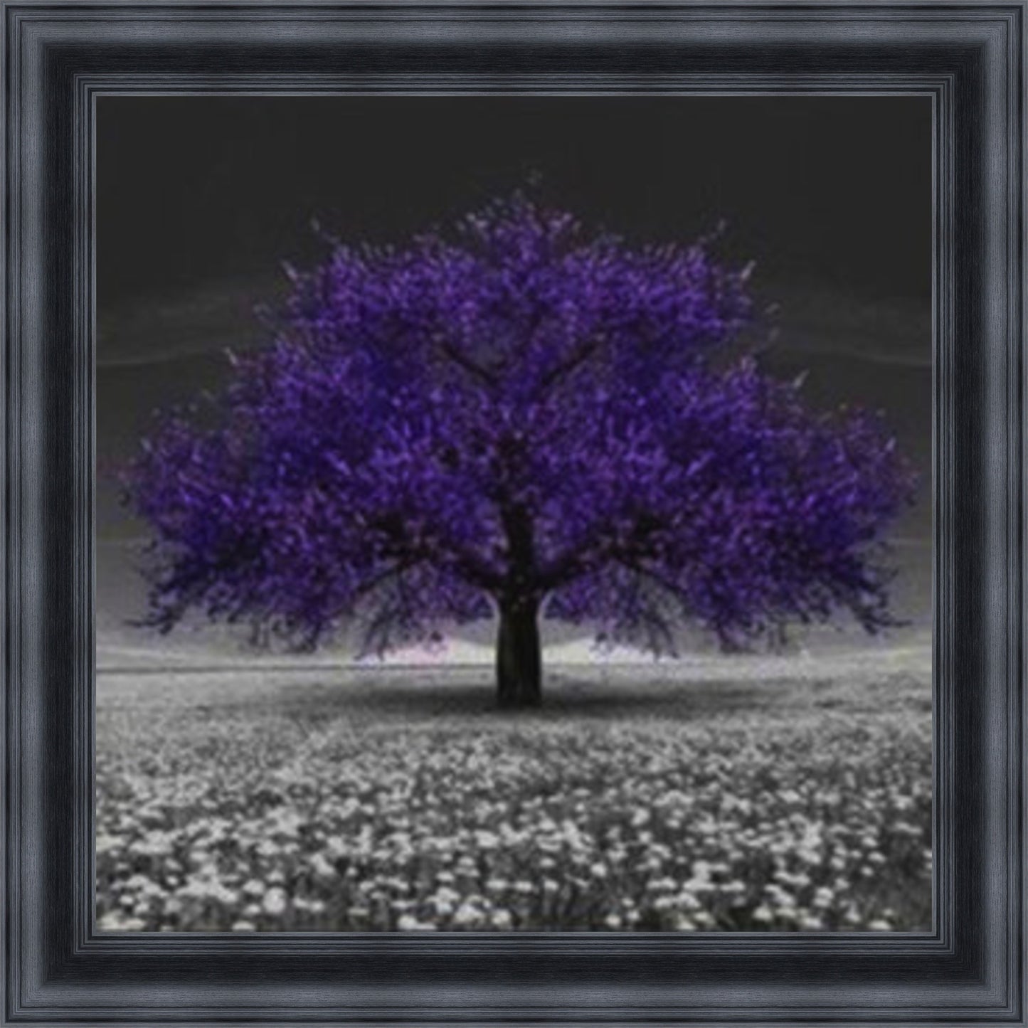 Purple Cherry Blossom Tree - Slim Frame
