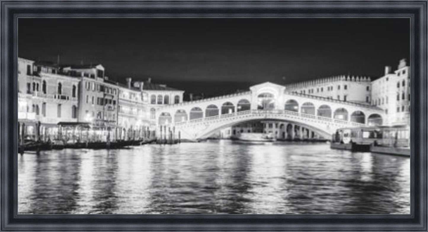 Rialto Bridge Black & White - Slim Frame