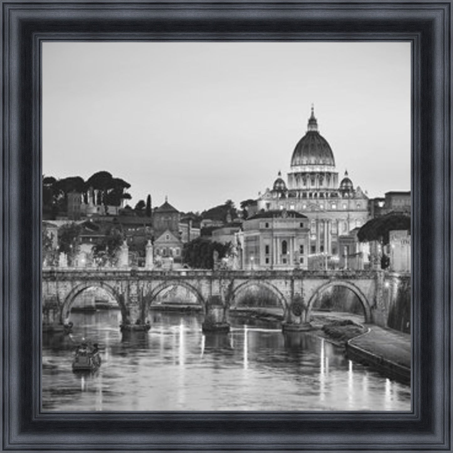 St Peter's, Rome - Black & White - Slim Frame