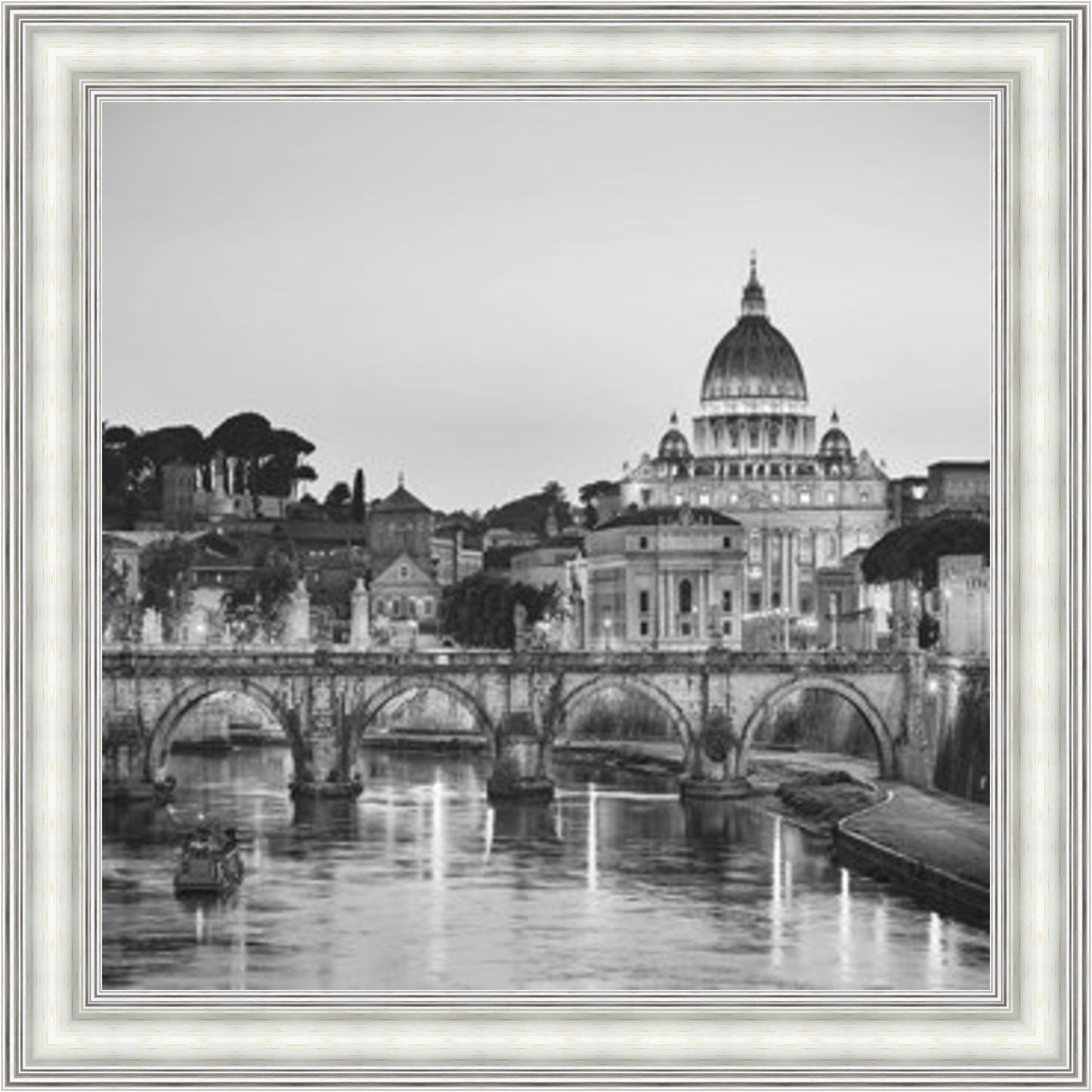 St Peter's, Rome - Black & White - Slim Frame