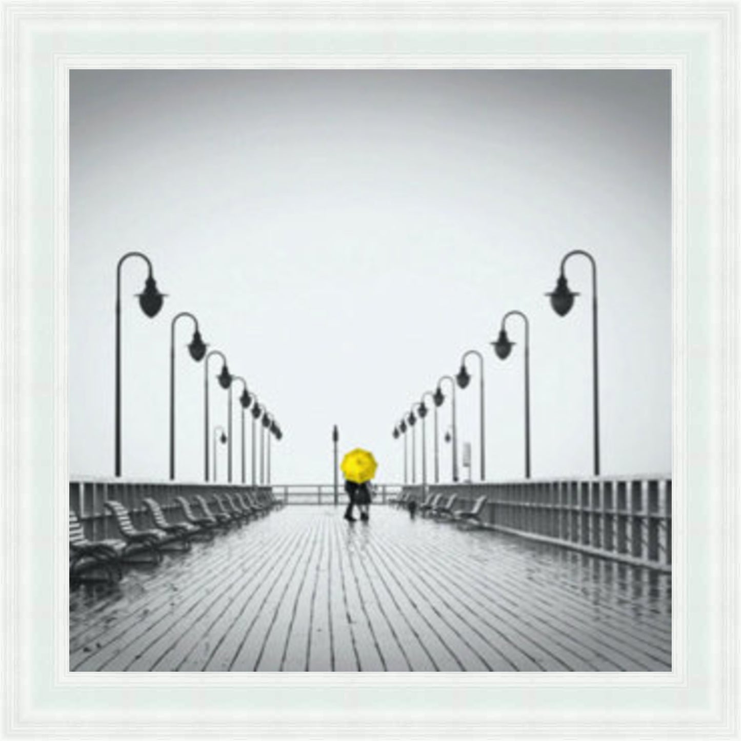Strolling on the Pier Yellow - Slim Frame