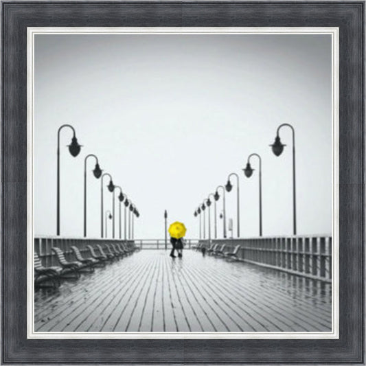 Strolling on the Pier Yellow - Slim Frame