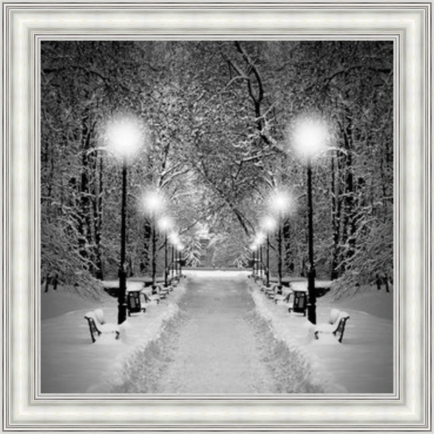 Winters Eve - Black & White - Slim Frame