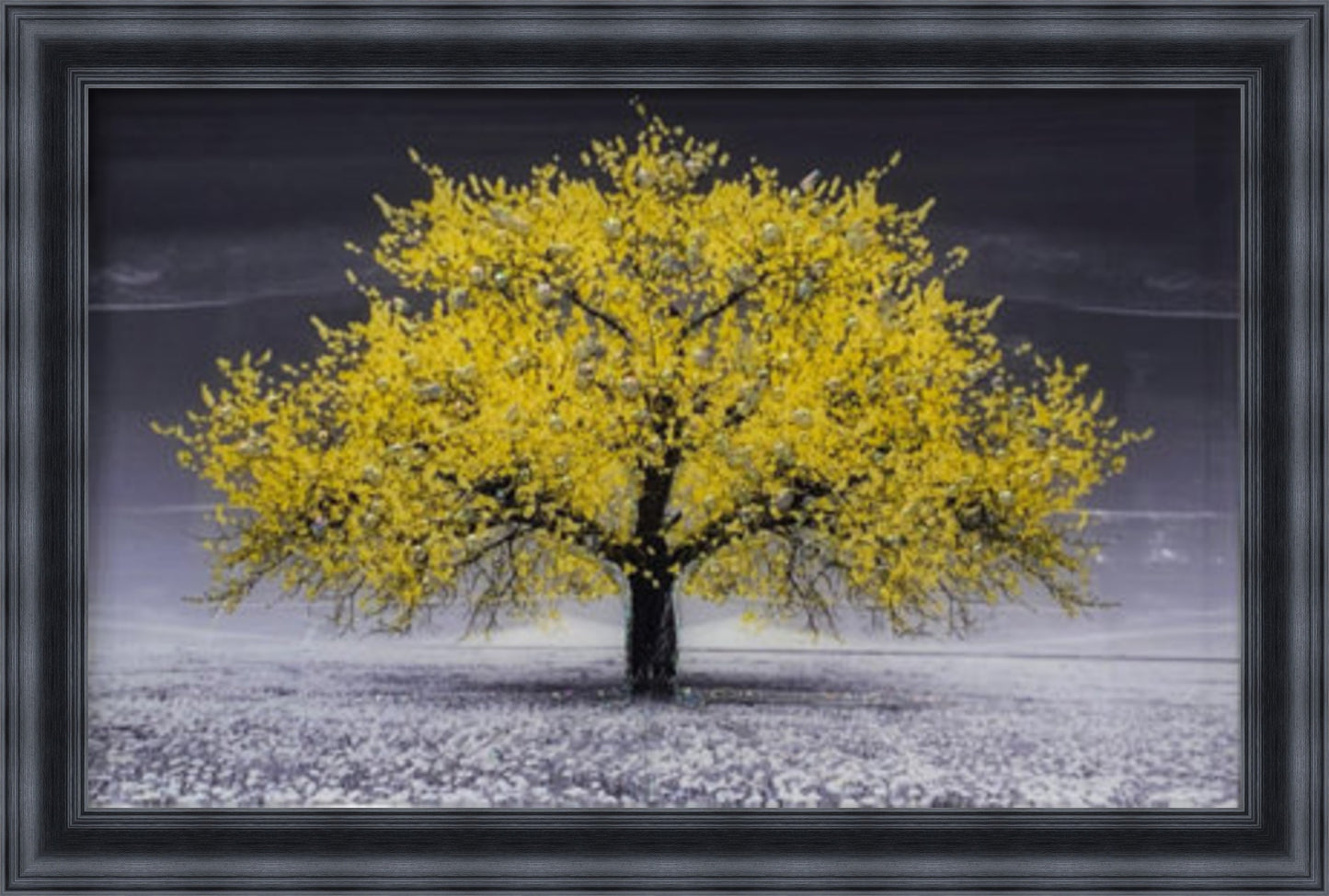 Yellow Cherry Blossom Tree - Slim Frame