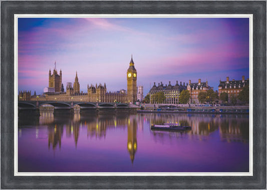 Skyline on the River Thames Liquid Art