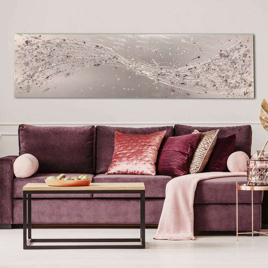Lithium Amethyst Wave Metal Wall Art