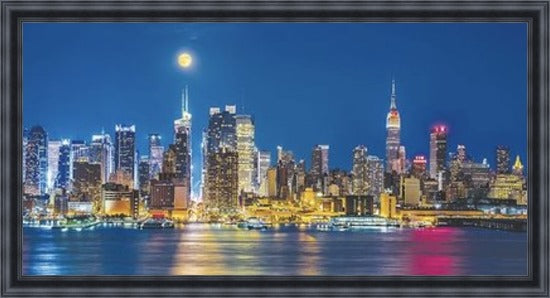 Skyline of New York - Colour Explosion - Slim Frame