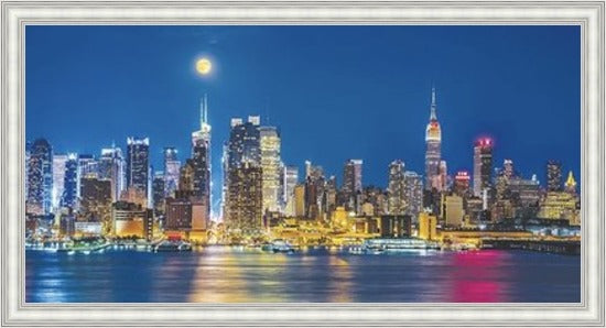 Skyline of New York - Colour Explosion - Slim Frame