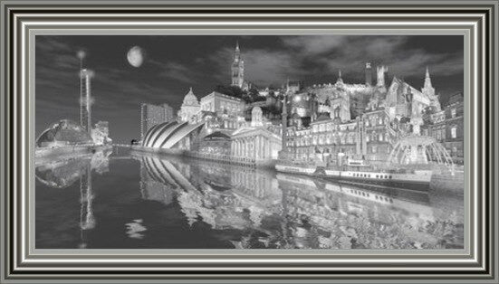 Glasgow Montage - Black and White