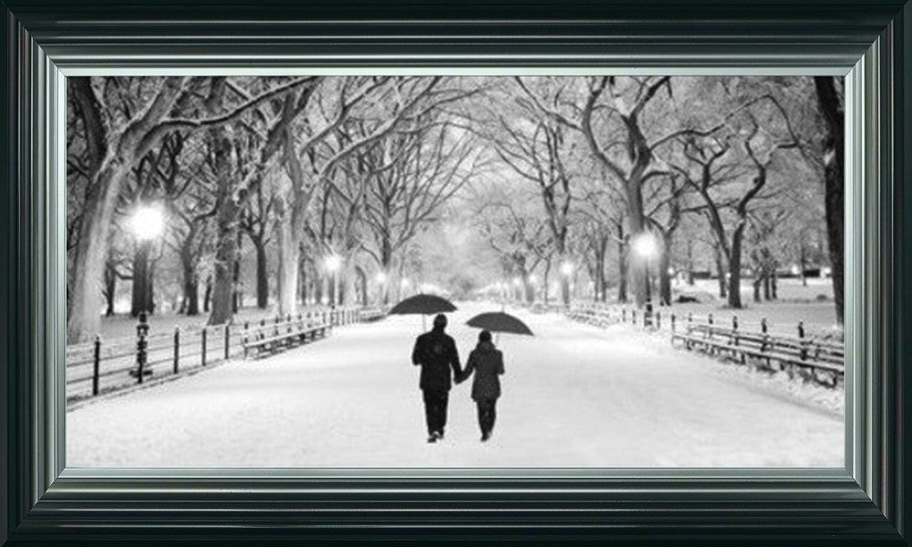 Romantic Stroll - Black and White