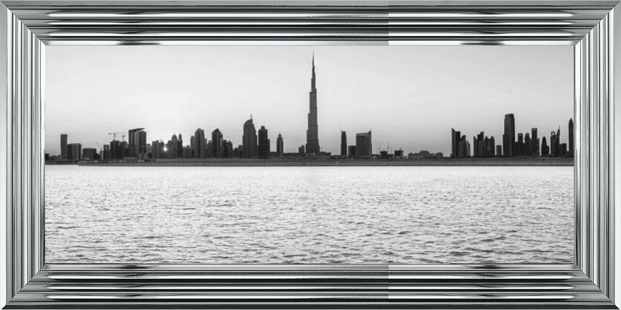 Dubai Skyline - Black and White